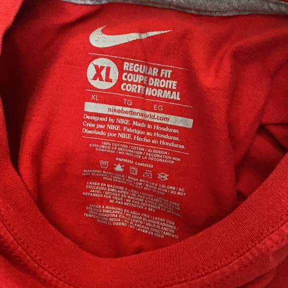Red Nike extra-large “talk is cheap“ t-shirt. 100% cotton good condition - Picture 3 of 6